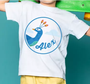 Páva névvel póló gyerekek - TenStickers