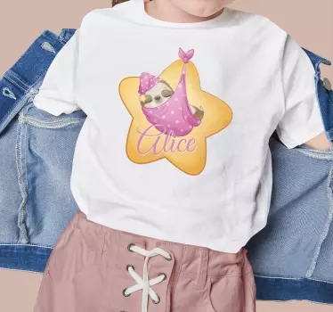 Pihenő lajhár mintás póló gyerekeknek - TenStickers