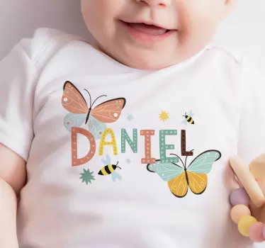 Pillangók és méhek baba póló - TenStickers