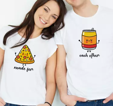 Pizza és Üdítő pólók párosít - TenStickers