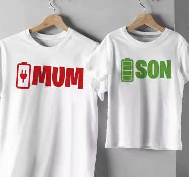 Póló apa és fia - póló anya és fia - TenStickers