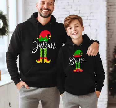 Póló karácsony elf család - TenStickers