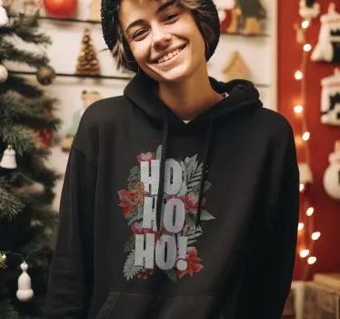 Póló karácsony ho ho ho - Hohó hohó - TenStickers