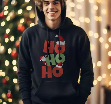 Póló karácsony ho Ho Ho, Mikulás - TenStickers