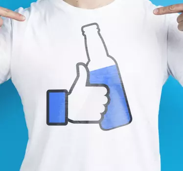 Póló kézfeltartás italhoz - TenStickers