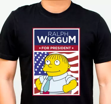 Ralph wiggum elnökjelölt póló - TenStickers