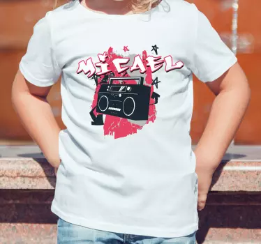 Retro boombox hangulat póló gyerekeknek - TenStickers