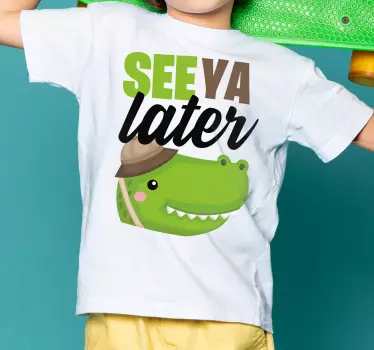 Seeya később cocodrile póló gyerekek - TenStickers