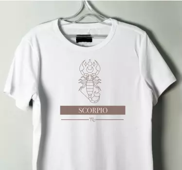 Skorpió zodiákus szimbólum póló - TenStickers