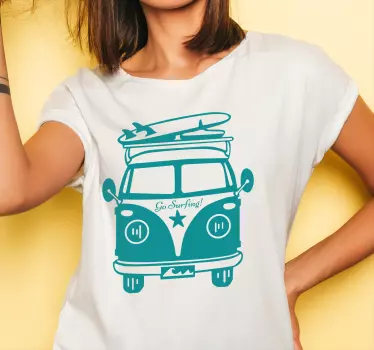Surfing vintage vehicle póló - TenStickers