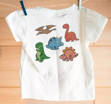 Színes baba dinoszaurusz gyerek ing - TenStickers