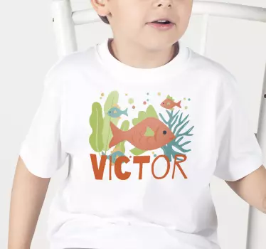 Színes halak témájú póló gyerekeknek - TenStickers