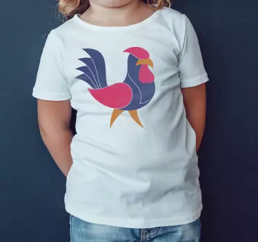 Színes kakas póló gyerekeknek - TenStickers