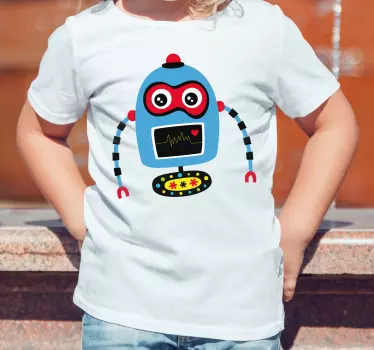 Színes robot karakter póló gyerekeknek - TenStickers
