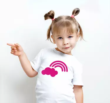 Szivárvány felhő vidámság póló gyerekeknek - TenStickers