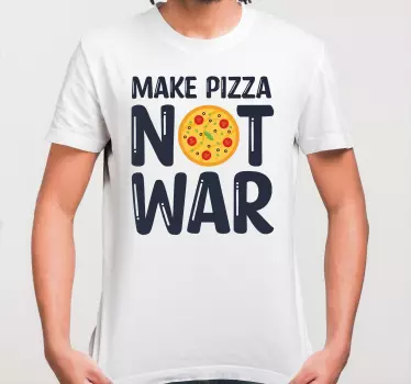 Szórakoztató idézetek pizza pólót készítenek - TenStickers