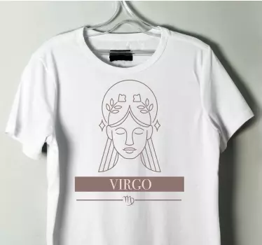 Szűz rózsaszín kártya zodiákus póló - TenStickers
