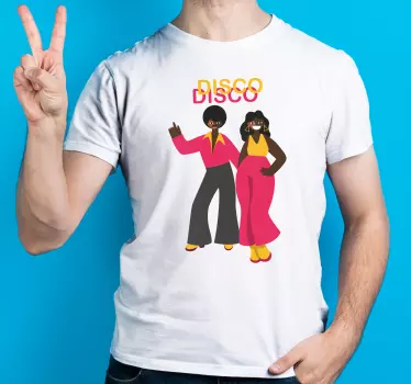 Táncos 80-as évek diszkó férfi pólója - TenStickers