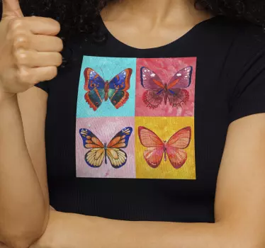 Tarka pillangók póló - TenStickers