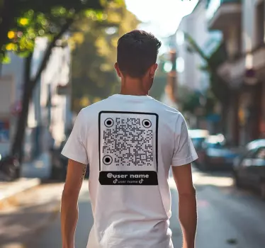 Tiktok qr kód póló - TenStickers