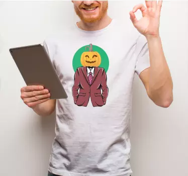Tökfej jelmez halloween pólók - TenStickers