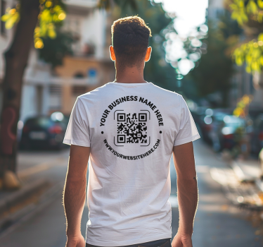 Üzleti qr kód póló - TenStickers