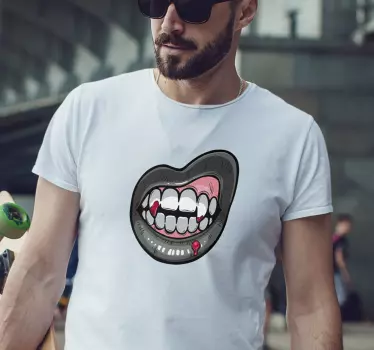 Véres agyarak vámpír halloween póló - TenStickers