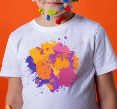 Vibráló színrobbanás póló gyerekeknek - TenStickers
