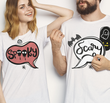 Vicces szöveg pároknak halloween póló - TenStickers