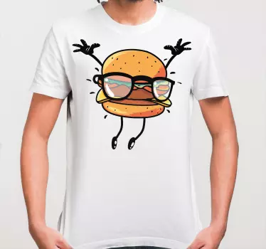 Vidám burger karakter póló gyerekeknek - TenStickers