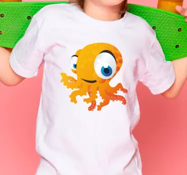 Vidám polip karakter póló gyerekeknek - TenStickers