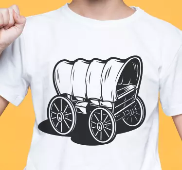 Vintage fedett kocsi póló - TenStickers