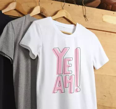 Yeah! vidám kifejezés póló - TenStickers