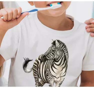 Zebra gyerek ing portréja - TenStickers