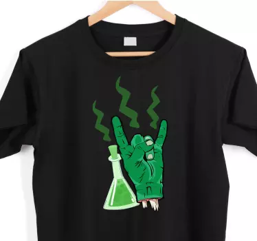 Zöld laboratóriumi kéz póló - TenStickers