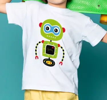 Zöld robot gyerekeknek póló - TenStickers