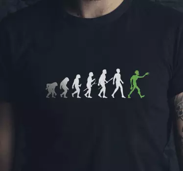Zombi evolúció halloween póló - TenStickers