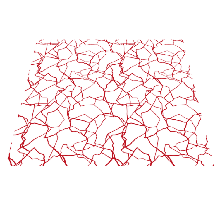 Repedező piros minta Vinil szőnyeg fehér - TenStickers