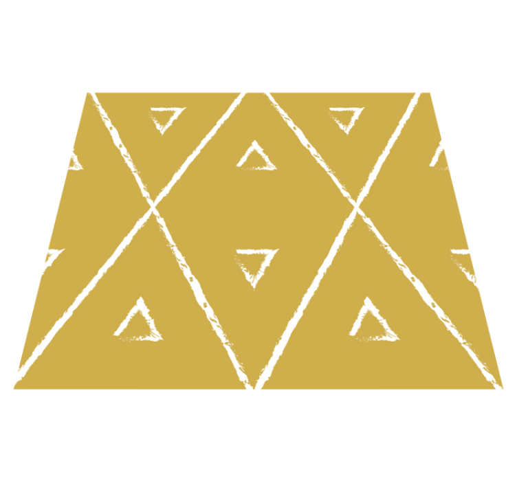 Geometriai rombusz minta Vinil szőnyeg sárga - TenStickers