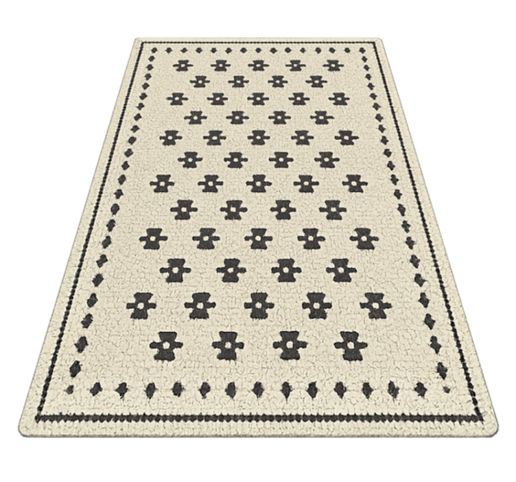 Virágmozaik Vinil szőnyeg nappali - TenStickers