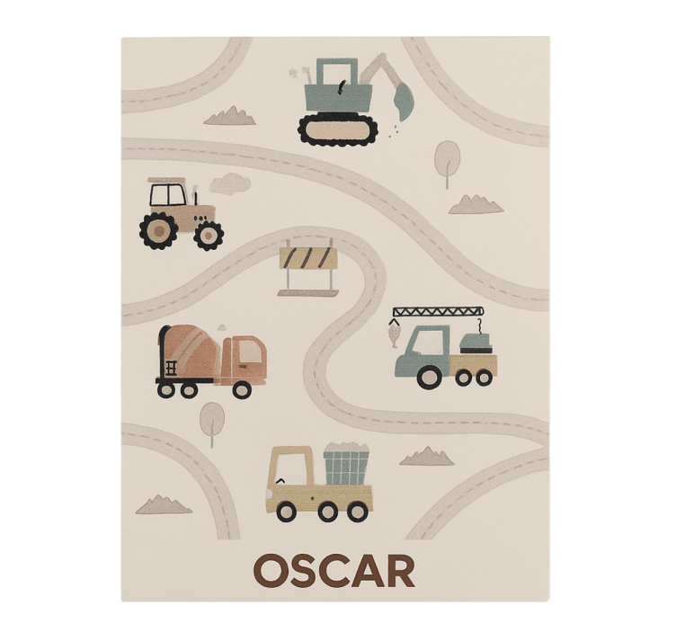 Egyedi bézs konstrukció vinil szőnyeg mások - TenStickers