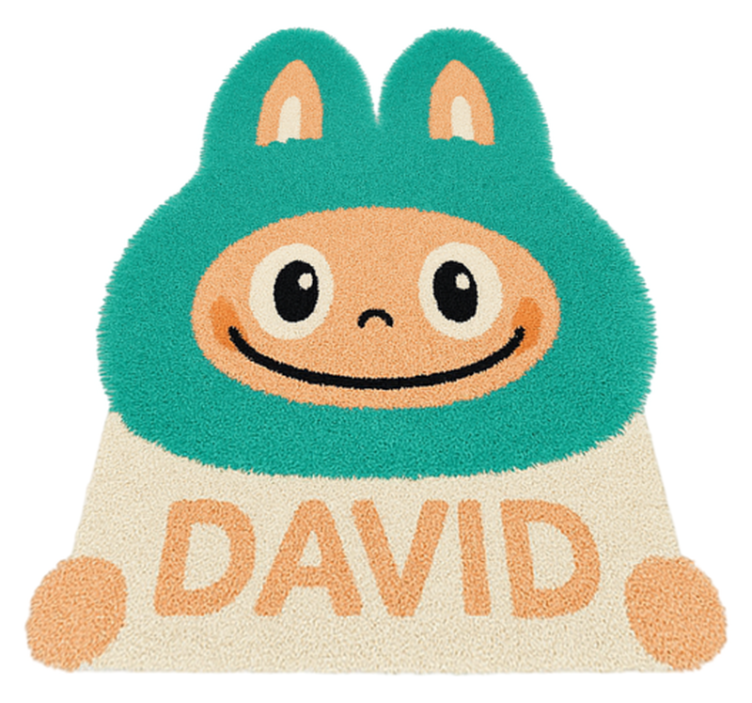 Egyedi türkiz labubu vinil szőnyeg mások - TenStickers