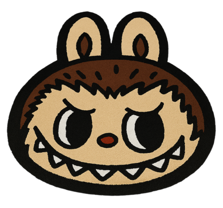 Klasszikus barna labubu vinil szőnyeg mások - TenStickers