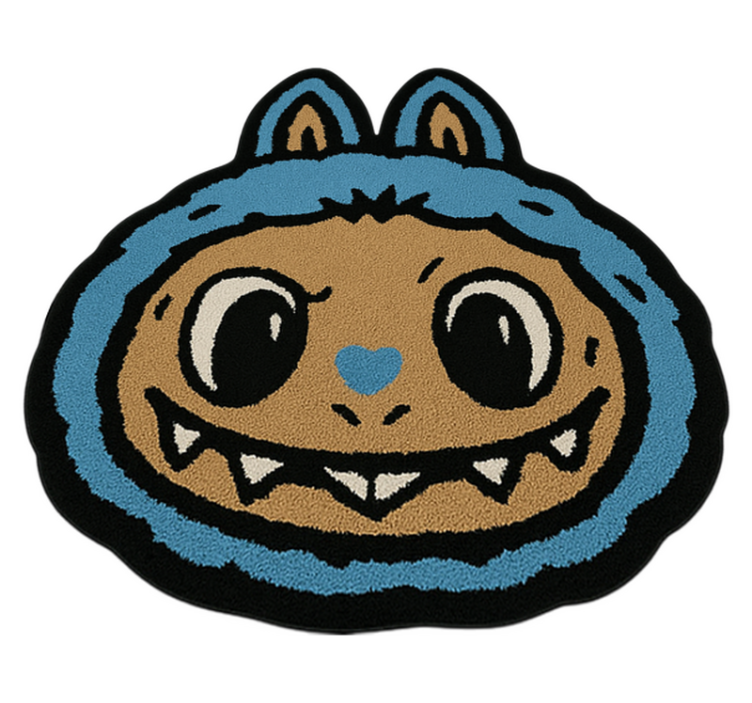 Kék labubu design vinil szőnyeg mások - TenStickers