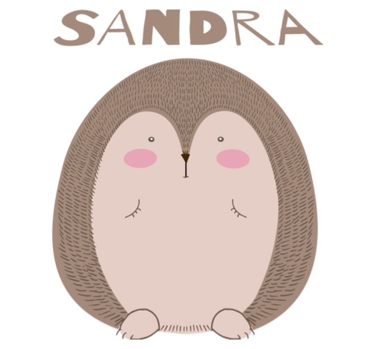 Cuki süni karakter vinil szőnyeg Állat - TenStickers