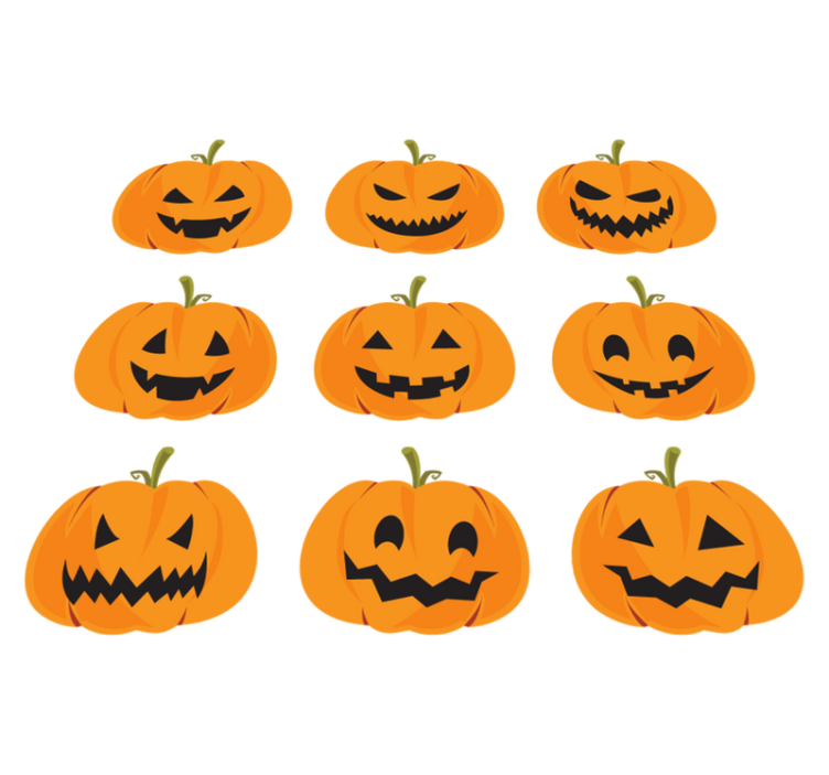 Halloween tökös vinil szőnyeg - TenStickers