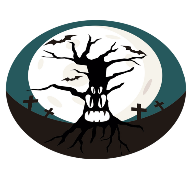 Rémisztő halloween vinil szőnyeg - TenStickers