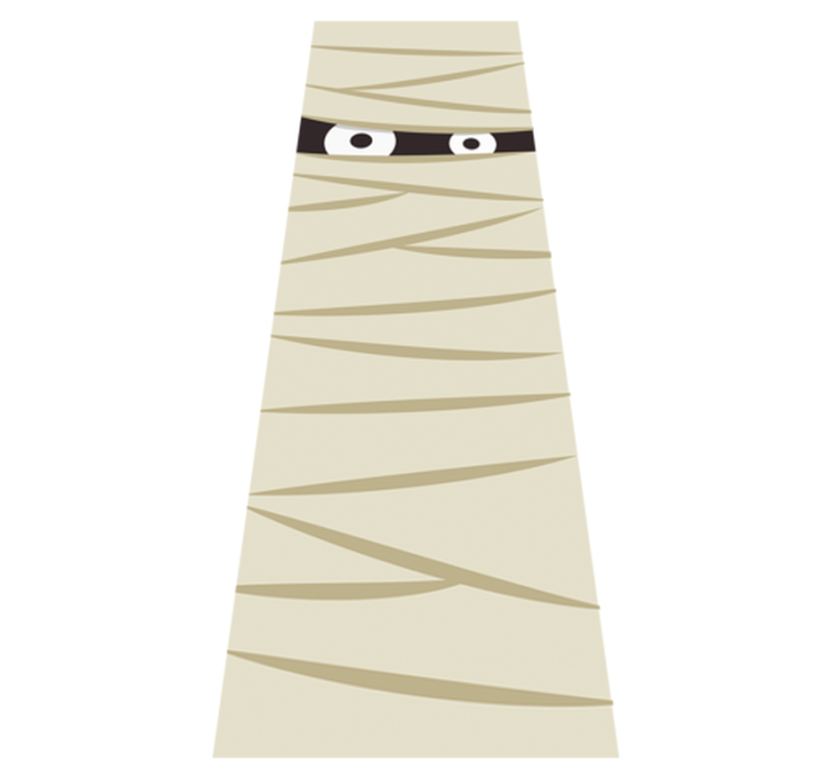 Múmia szemek vinil szőnyeg halloween - TenStickers