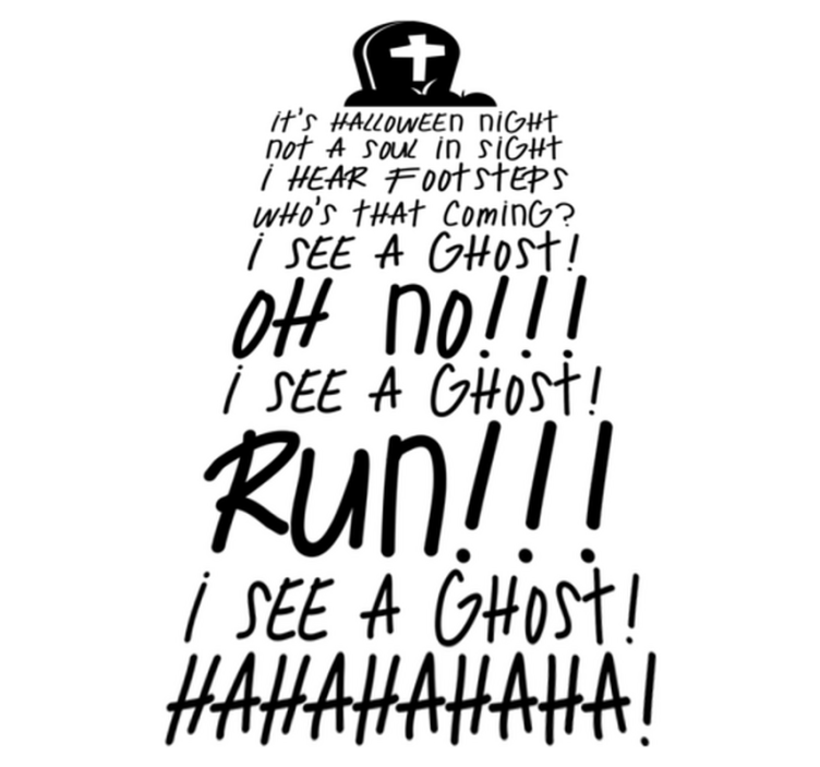 Halloween vinil szőnyeg népszerű dalokkal - TenStickers