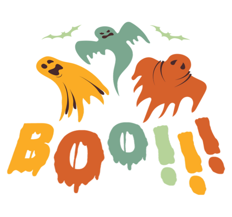 Boo szellem vinil szőnyeg halloween - TenStickers